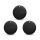 Lokalizator i komunikator Silver Monkey TAG iOS Black Silicone 3 szt.